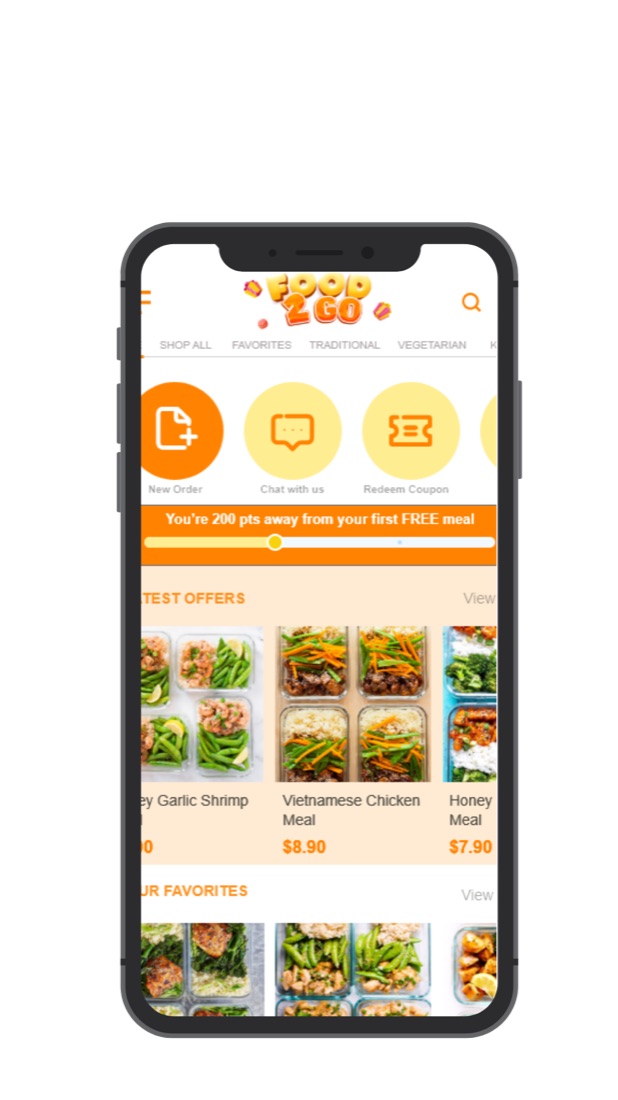 Food2Go app
